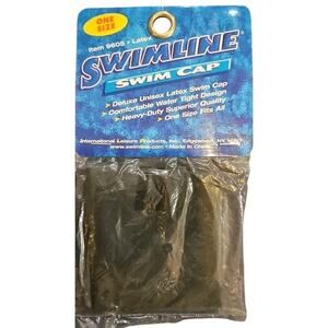 Swiml8ne Latex Swim Cap - new